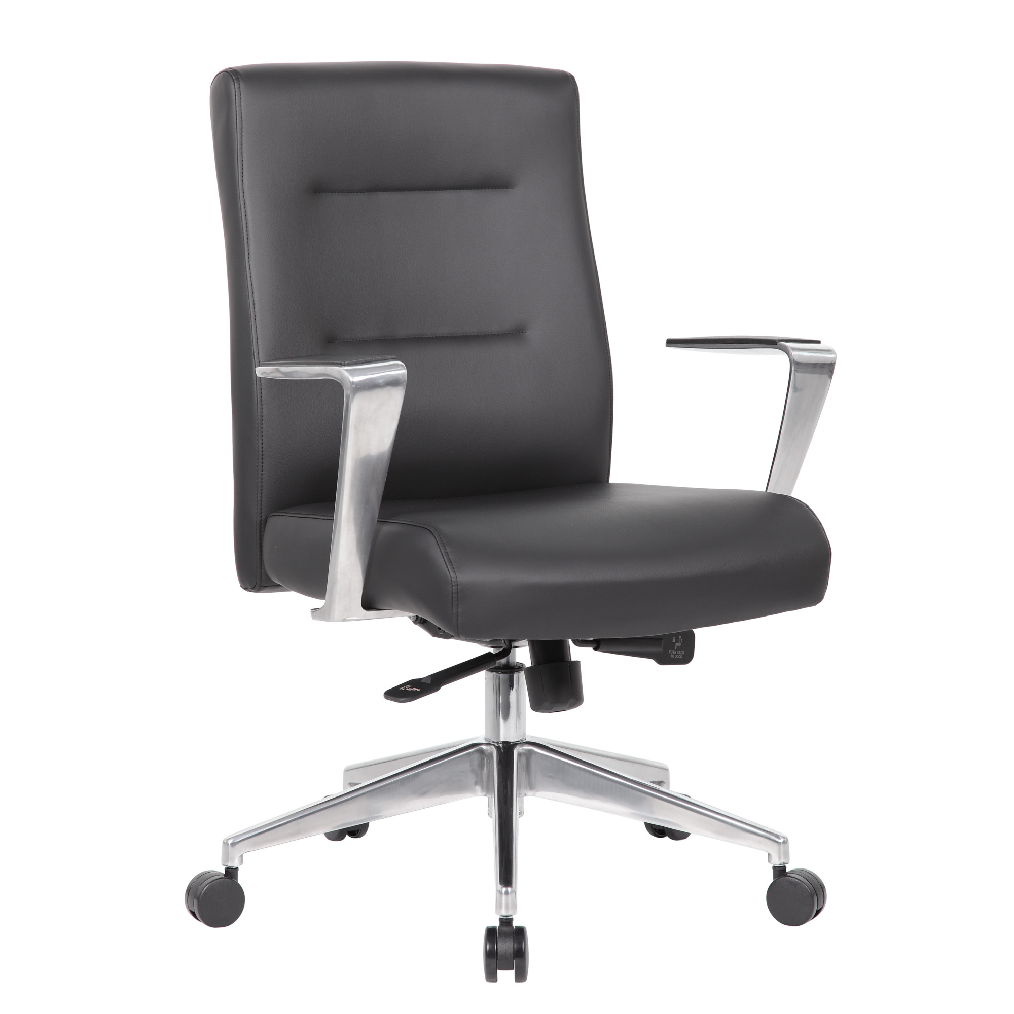 Boss, Modern Conference Chair, Primary Color Black, Included (qty.) 1 Model# B8886AL-AMBK